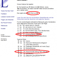 Lesbarkeit eines Textes und Suchmaschinen-Optimierung