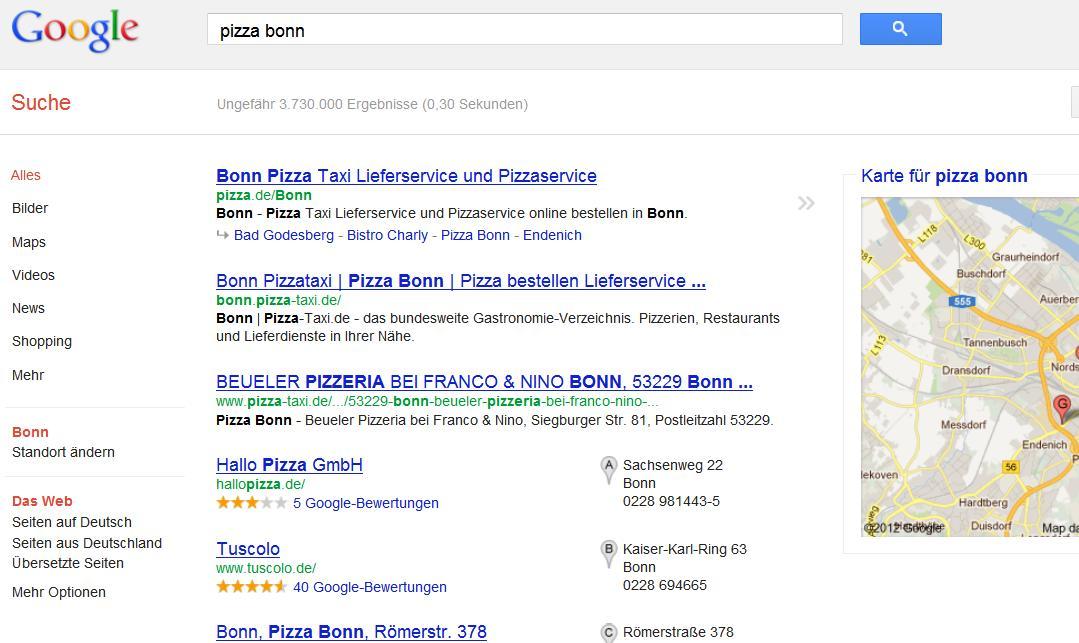 Gutes Ranking für Google Places Bild 1 Gutes Ranking für Google Places Bild 1