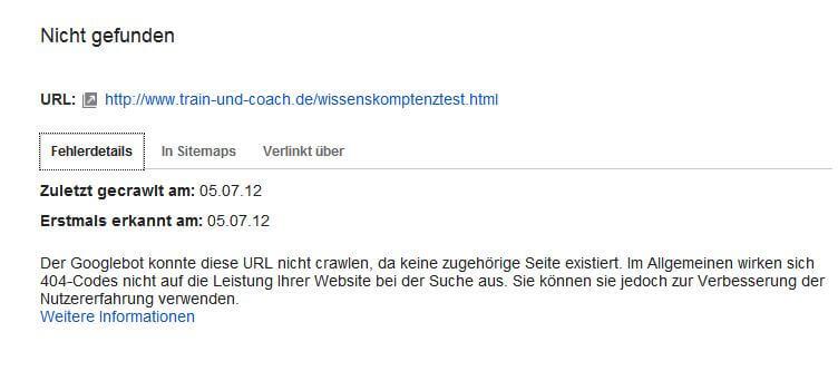 Webmaster Tools Fehler beseitigen 2 Webmaster Tools Fehler beseitigen 2