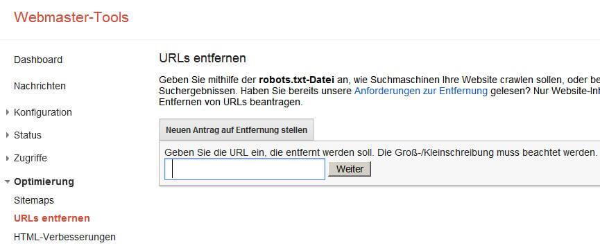 Webmaster Tools Fehler beseitigen 1 Webmaster Tools Fehler beseitigen 1