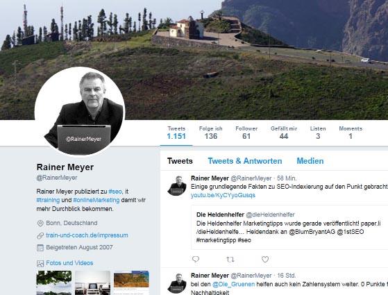 Twitter und Seo relevant